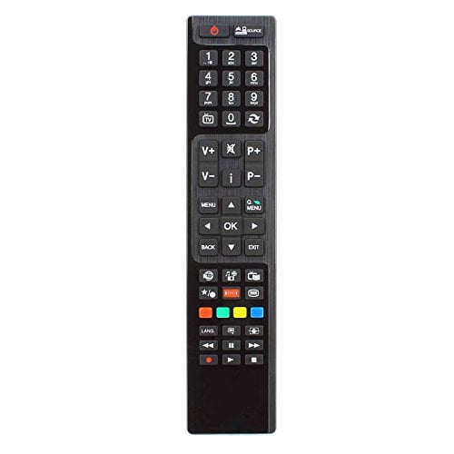 121AV Replacement Remote Control RC4848 for Luxor LED LCD 3D HD Smart TVs with Netflix Button