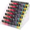 Nail Polish Rack,Seven Layers Resistant Nail Polish Clear Makeup Varnish Display Stand Rack Organizer Holder Cabinet Nail Polish Display Organizer With Acrylic Material Layers Ladder Design