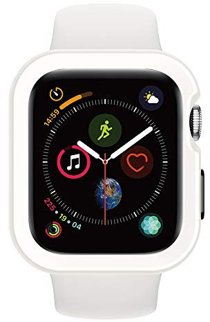 Switcheasy Watch Case for 2018 Apple Watch 40mm 44mm, Protective Watch Cover for Apple Watch Series 3, TPU Ultra-Thin Shell (40mm, White)