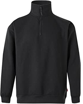 Velilla 105702 0 – Nero XXL – Felpa con mezza cerniera, unisex, colore: nero, taglia XXL