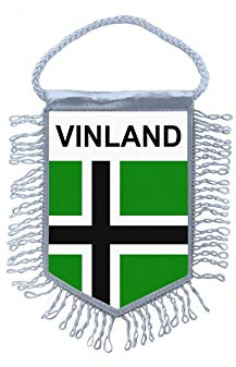 Akachafactory Wimpel Mini Flagge Fahne flaggen miniflagge vinland Wikinger Odin Rune