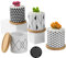 Coolty 4 vasi per piante grasse in ceramica, 7 cm, motivo geometrico, vasi per scrivania, libreria, compleanno, matrimonio, festival, regalo