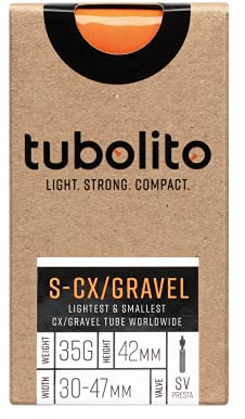 S-Tubo-Schlauch – CX/Gravel – 700c/28 Zoll – 42-mm-Ventil – Orange