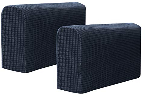 FAVOMOTO Armlehnenbezüge, 2PCS Sofa Armlehnenbezüge Verstellbar, Stretch Sofa Armkappen Armrest Covers, Armrest Protector, Non-Slip Arm Caps for L-Shaped Protector, Chaise Lounge Corner