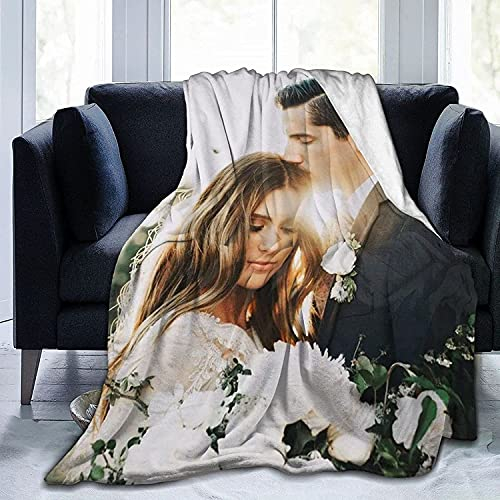 ACCZ Personalisierte Decke 150 * 200CM Fotodecke mit Eigenem Foto und Text,Personalisierte Geschenke Für Geburtstage, Jubiläen Geschenk Für Vater, Mutter, Kinder, Hunde, Freunde Oder Liebhaber