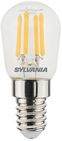 SYLVANIA LED-Lampe, E14 Sockel, 250 Lumen, Homelight (2700 Kelvin), 2.5 Watt Leistung, 15000h Lebensdauer, 25mm Durchmesser, 61mm Länge, Klarer Pygmy Kolben, 1er Pack