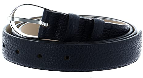 Abro Leder Gürtel Leather Adria Classic Belt W95 Navy blau