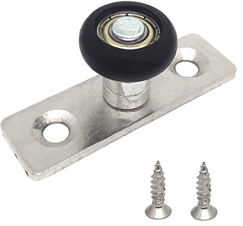 2pcs Sliding Door Roller Guide Wheel,Ball Bearings Design,Barn Door Floor Guide Flush Mount Stay Roller,with Screw(Highland Wheel)