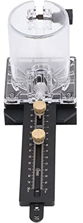 Base de Défonceuse à Bois, Gabarit de Coupe Multifonctionnel pour le Travail du Bois CNC 8 Mm Broche 2,5 Mm Outil de Défonceuse Routeur Fraisage Cercle Base de Rainurage en Alliage D'aluminium Haut-pa