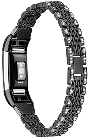 ZUZIS Cinturino in Acciaio Inossidabile Compatibile con Fitbit Charge 2, Cinturino in Metallo con Cinturino di Ricambio in Acciaio Inossidabile per Smartwatch Charge 2,2