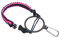 PATIKIL Water Bottle Holder, Paracord Handle Carrying Lanyard Strap Carrier with Ring for 12oz to 64oz Wide Mouth Bottles, Pink, Dark Blue