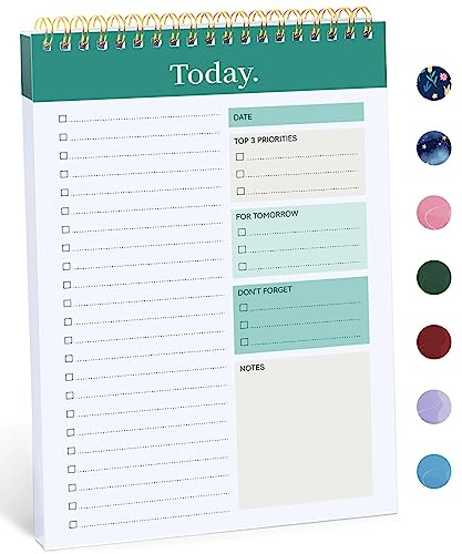 Taja To Do List Notepad, Undated Daily Planner for Work and Goal Setting
