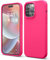 Captor Coque colorée en silicone liquide pour Apple iPhone 15 Pro Max 6,7 pouces, protection haute qualité, bord relevé pour écran et appareil photo souple avec microfibre intérieure (fuchsia)