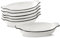 XINLTC Juego de 6 Bandeja Horno Ceramica, Platos para Lasaña, Fuente para Horno Ovalada, para Lasañas, Pasteles, Tapas y Más, 22,8cm (asas incluidas) x 11,9 cm x 4,3cm, 350ml Porción individual