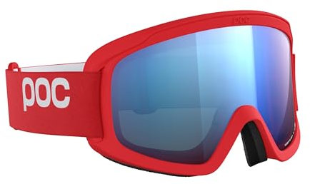 POC Opsin - Allround-Brille für Skifahren und Snowboarden für optimale Sicht bei jeder Wetterlage, Prismane Red/Partly Sunny Blue