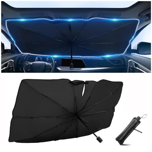 GNTHERF Parasol Coche Delantero, para Toyota RAV4 2018-2023 2024 Parasol Coche Proteccion Solar Anti UV Rayos Plegable Fácil de Instalar y Almacenar