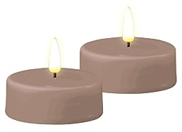 ReWu Deluxe Homeart Großes Teelicht 2 Stück - Rose