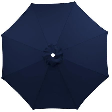 ObaBO Reemplazar La Sombrilla Y La Lona, Reemplazar La Cubierta De La Sombrilla del Jardín,Tela De Sombrilla De Poliéster Resistente A Los Rayos Ultravioleta, Cyan-6 ribs-3m(9.8ft)