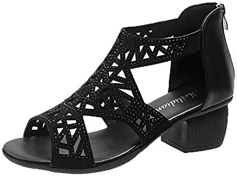 Sandaletti Da Donna Basse Tacco Sandalo Estivi Spiaggia Elegante Sandali Casual Leggeri Antiscivolo Sposa Matrimonio Slingback Punta Aperta Bohemia Con Tacco Scarpe Piscina Sabot Comodo Morbida