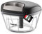 Geedel Affettatrice per cipolle, 500 ml, con cavo a corda, tritatutto manuale con lame in acciaio inox, tritatutto per verdure, cipolle, noci, aglio