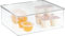 InterDesign iDesign Recycled Plastic Stackable Storage Bin with Lid – Clear