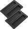 Toaster Cover, 2 Pcs Silicone 2 Slice Toaster Lid Toaster Appliances Top Cover Bread Maker Dust Cover Sandwich Machine Part Accessories (Black)