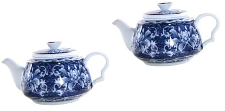 TOPBATHY 2 Pezzi Teiera In Porcellana Bianca E Mini Pentola D'Acqua Bollitore Teiere Tradizionali Teiere In Porcellana Teiere Giapponesi Teiera E Bianca Retro Fu Bollitore Da
