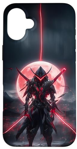 Japanese Samurai Epic Majestic Bloodmoon Otaku anime manga Case for iPhone 16 Plus
