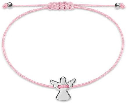 Schutzengel Armband für Mädchen, Kleine Geschenke für Adventskalender Kinder, Adventskalender Füllung Weihnachtsgeschenke Nikolaus Geschenke, Verstellbares Engel Armband mit Kreuz Karte & Geschenkbox