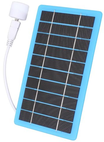 Panneau Solaire 5V 5W 5W, Chargeur de Panneau Solaire USB avec Lumière Blanche, Chargeur de Panneau Solaire pour Caméras de sécurité en Plein Air, Petit Panneau Solaire pour la