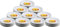 LAVV HOUSEWARES LTD 1000 White Paper Plates Disposable Recyclable 23cm 9