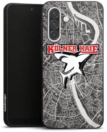 DeinDesign Premium Silikon Hülle kompatibel mit Samsung Galaxy A36 5G Handyhülle schwarz Case Offizielles Lizenzprodukt Kölner Haie Eishockey