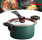 SHAIRMB Seattleget Micro-Pressure Slow Cooker, 3.5l Micro-Pressure Slow Cooker, Non Stick Electric Cooking Tools, Gas Stove/Open Flame Induction Cooker Universal,Green
