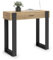 IDMarket - Console 1 tiroir Phoenix Bois et Noir