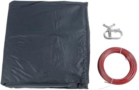 Cubierta de invierno Cubierta de piscina redonda sobre el suelo Cubierta de piscina extra gruesa resistente al frío resistente al superior resistente al para cables de acero para (Tipo B.)