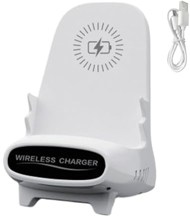 Kabellose Handyhalterung, Mini-Stuhl Design Mobile Dock, Ladestation, dekorative Schreibtischhalterung mit kabellosem Ladegerät für Smartphones, Verwendung der