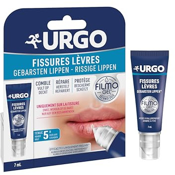 Urgo Filmogel Fissures Lèvres Répare rapidement Apaise immédiatement 7 ml | Protège lors des repas grâce à ce soin localisé à appliquer uniquement sur la fissure