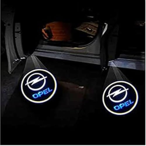 VAPORVERSE 2 Stück Auto-Begrüßungstürlicht für Opel Meriva B 2010-2014, Autotür Licht Projektor Türbeleuchtung Personalisierte Türlampe Auto Türlicht Logo