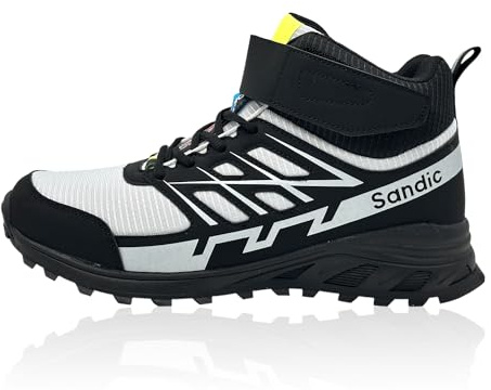 Nowaland Outdoor Trekkingschuhe mit robustem Obermaterial, stark profilierter Laufsohle, gepolstertem Schaft sowie Schnürung und Klettverschluss für Wandern, Freizeit & Alltag