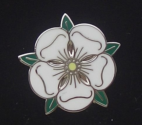 Traditional Yorkshire County Rose Flag Pin Badge ENAMEL LAPEL BADGE