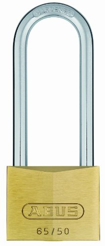 ABUS 12018 Cadenas en laiton à anse longue 80 mm avec passe partiel 6502