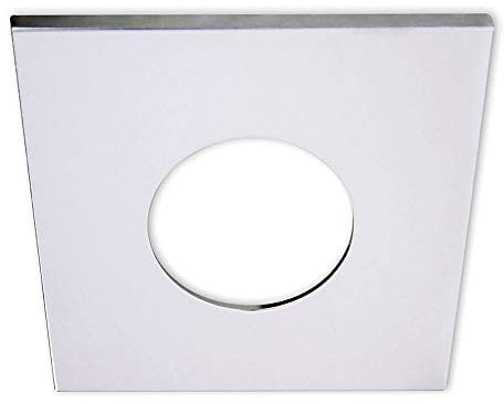 Cover Aluminium ECKIG für Einbaustrahler Sys-68, Chrom