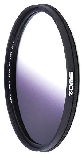 ZOMEI 77mm Ultra Slim Graduated Neutral Density Filter Gray