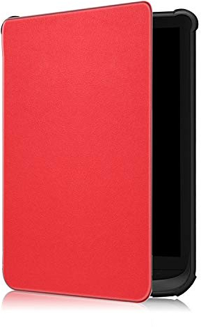 Fmway PU Leder Flip Cover Hülle Case Tasche für Pocketbook Touch Lux 5/Touch Lux 4/Touch HD 3/Basic 4/Basic lux 3/Basic Lux 2/Colour mit Auto Schlaf/Wach Funktion