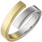 Jobo Damen-Ring offen aus 925 Sterling Silber Bicolor vergoldet Größe 58