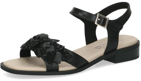 CAPRICE Damen Sandale mit Absatz aus Leder