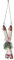 RiloStore 3 teiliges Set Christbaumschmuck SKI Grau Holz Skier 18cm Nostalgie ili540 Baumschmuck Alpen Thema Winter Ski Fahren Chirstbaumdeko Hänger Holzdeko Natur Alpen