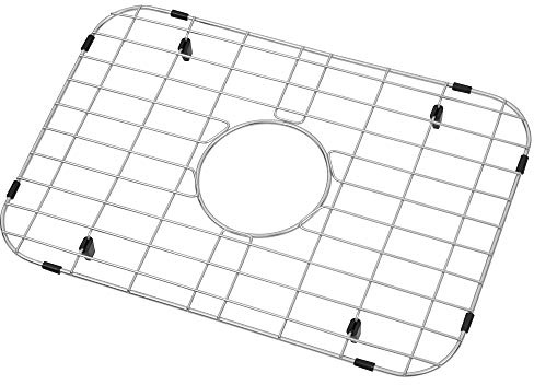 LQS Stainless Steel Sink Protectors, Kitchen Sinks Grid 18 7/8 x 12 5/8 with Center Drain Hole for Single Bowl, Sink Protector, Kitchen Sinks Grate, Sink Bottom Grid