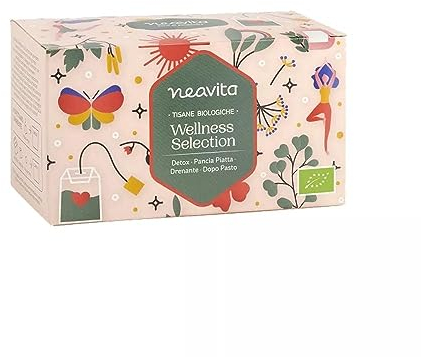Neavita - Wellness Selection 20 filtri in 4 varietà [Detox, Pancia Piatta, Drenante, Dopo Pasto]