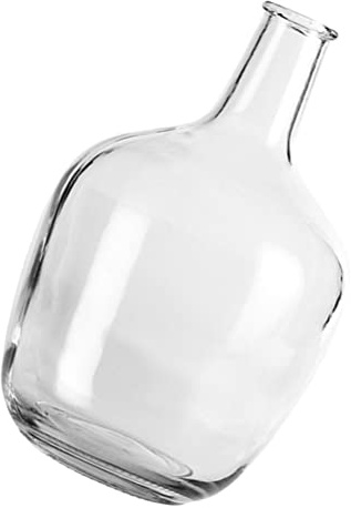 Homoyoyo Transparente Glasvase Gefäß mit Kleinem Hals und Großem Bauch Kreatives Blumenarrangement für Hydrokultur und Trockenblumen für Büro und Restaurantdekoration